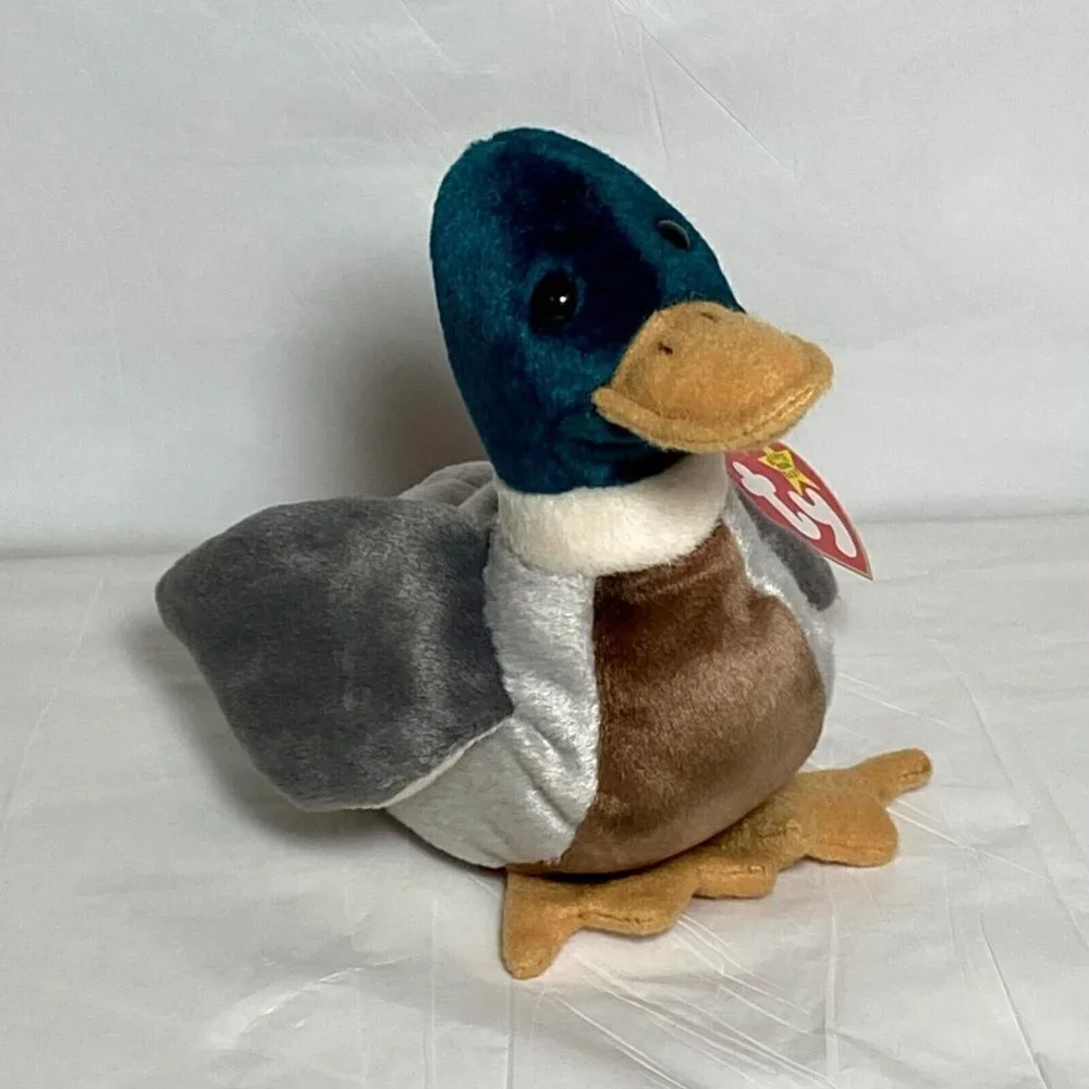 Ty Beanie Baby Original Jake Retired PE Pellets W/Rare Tag Errors Red Stamp #402